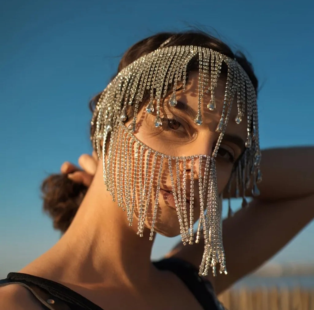 Bijoux  visage "Aura argent"