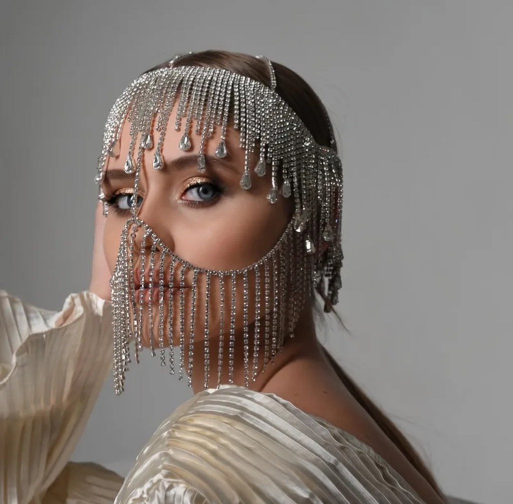 Bijoux  visage "Aura argent"